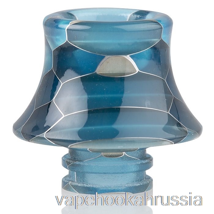 Vape Russia 510 конус из змеиной кожи смола дрип тип голубой